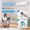 Bonnlo 17000BTU Wifi Enabled Mini Split Air Conditioner & Heater, 17 SEER2 230V Inverter Ductless Wall AC Unit with Pre-Charged Condenser, Heat Pump & Installation Kit view 4