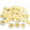100pcs Mini Artificial Silk Sunflower Heads 1.8" 45mm Fabric Floral Daisy for Home Decoration Wedding Decor, Gerbera Flowers Bride Holding Flowers,Garden Craft Art Decor (Light Yellow) view 1