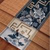 1pcs Bamboo Mat Tea Tray Mat, Chinese Tea Ceremony Tea Table Setting Supplies Tea Set Mat, Zen Table Flag (Color : Beige cloth, Size : 30x120cm) view 4