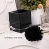 Toilet Brush Toilet Brush and Holder SetGlass Square Dome Toilet Bowl BrushDecorativeFreestandingHeavy Duty Cleaning Toilet Scrub Brush Upgraded (Color : Black) view 4