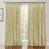 TWOPAGES Pearl Pinch Pleat Curtain 96 Inch Length Light Filtering Room Darkening Dupioni Silk Curtain for Bedroom, Double Layer Lined Curtain Window Treatment (1 Panel, W26 x L96) view 1