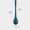Toilet Brush Toilet Brush and HolderFlexible Toilet Bowl Brush Head with Silicone BristlesWall Toilet Wand Long Handle Toilet Scrub Brush Upgraded (Color : Orange) view 2