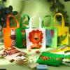 Tallew 24 Pack Safari Favor Bags with Handle Non Woven Jungle Animal Treat Goody Bags Lion Tiger Elephant Monkey Crocodile Giraffe Safari Birthday for Kids Party Baby Shower Decorations Supplies view 2