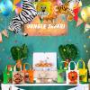 Tallew 24 Pack Safari Favor Bags with Handle Non Woven Jungle Animal Treat Goody Bags Lion Tiger Elephant Monkey Crocodile Giraffe Safari Birthday for Kids Party Baby Shower Decorations Supplies view 4