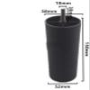 LUOFDCLDDD Furniture LegsSet of 4Niture Feetniture Legs,Plasticniture Replacement Feet,M10 Bolt Sofa Feet for Kitchen Armchairs Sofa Couch,Black/12 view 2