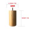LUOFDCLDDD Furniture Legs4Pcs Woodenniture Feets Natural Solid Wood Reliable Legsmit M8 2.5Cm Cabinets with Anti-Slip Mats for Sofa Chair Tea Table, Straight/18Cm/7.1In view 2