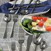 40PCS Black Silverware Set for 8, 18/10 Stainless Steel Flatware for 8, Elegant Honeycomb Design Tableware Cutlery Include Knife/Fork/Spoon Service for 8, Mirror Polished, Dishwasher Safe (Black) view 4