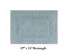 Better Trends Luxury 3 Piece Bath Rugs Set 100% Cotton Bathroom Rug Soft Water Absorbent, Reversible, Machine Washable for Bathroom Decor U Shape Toilet Base Contour Mat Blue Lux Collection view 3