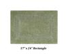Better Trends Luxury 3 Piece Bath Rugs Set 100% Cotton Bathroom Rug Soft Water Absorbent, Reversible, Machine Washable for Bathroom Decor U Shape Toilet Base Contour Mat Sage Lux Collection view 4