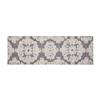 Better Trends Medallion Collection is a Tufted Bath Mat Rug 100% Cotton in Vibrant Colors, 20" x 60", Gray & Natural view 2