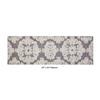 Better Trends Medallion Collection is a Tufted Bath Mat Rug 100% Cotton in Vibrant Colors, 20" x 60", Gray & Natural view 3