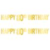 Beistle 2 Piece Foil Cardstock Paper Happy 80th Birthday Party Banners Hanging Dcor view 1