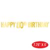 Beistle 2 Piece Foil Cardstock Paper Happy 80th Birthday Party Banners Hanging Dcor view 2