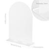JINMURY 10 Pack Frosted Arch Acrylic Sign with Stand | 5x7 Inch Blank Frosted Arch Acrylic Table Sign with Base, DIY Table Numbers Wedding Signages, Events & Parties view 2