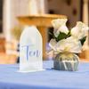 JINMURY 10 Pack Frosted Arch Acrylic Sign with Stand | 5x7 Inch Blank Frosted Arch Acrylic Table Sign with Base, DIY Table Numbers Wedding Signages, Events & Parties view 4