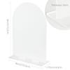 4x6 Inch Frosted Arch Acrylic Sign with Stand | 10 Pack Blank Frosted Acrylic Arch Signs with Base for DIY Wedding Table Numbers, Wedding Table Sign, Events& Parties view 2