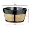CAFE BREW COLLECTION Hamilton Beach Permanent Gold Filter, Fits 8-12 Cup Reusable Basket Coffee Filter for Hamilton Beach Coffee Makers and Brewers, Stainless, Steel, BPA Free view 2