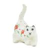 Polmedia Polish Pottery Cat Figurine - Pop of Poppy Pattern Handmade in Boleslawiec Poland by Ceramika Artystyczna + Certificate of Authenticity view 2