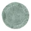 Better Trends Premium Bathroom 30 Round Mat 100% Cotton, Water Absorbent Non-Slip Backing, Machine Washable for Bathroom, Tub, and Shower Use, Sage Shaggy Border Collection view 1