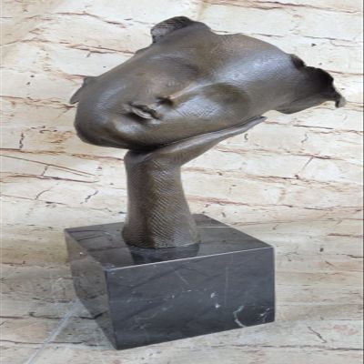 EUROPEAN BRONZE Handcrafted Female Version Salvador Dali Bronze Masterpiece Sculpture Figurine Finery
