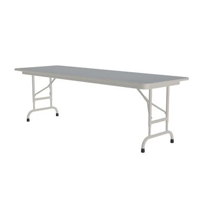 Correll Rectangular Laminate Top Folding Table with Gray Granite CFA2472TF-15