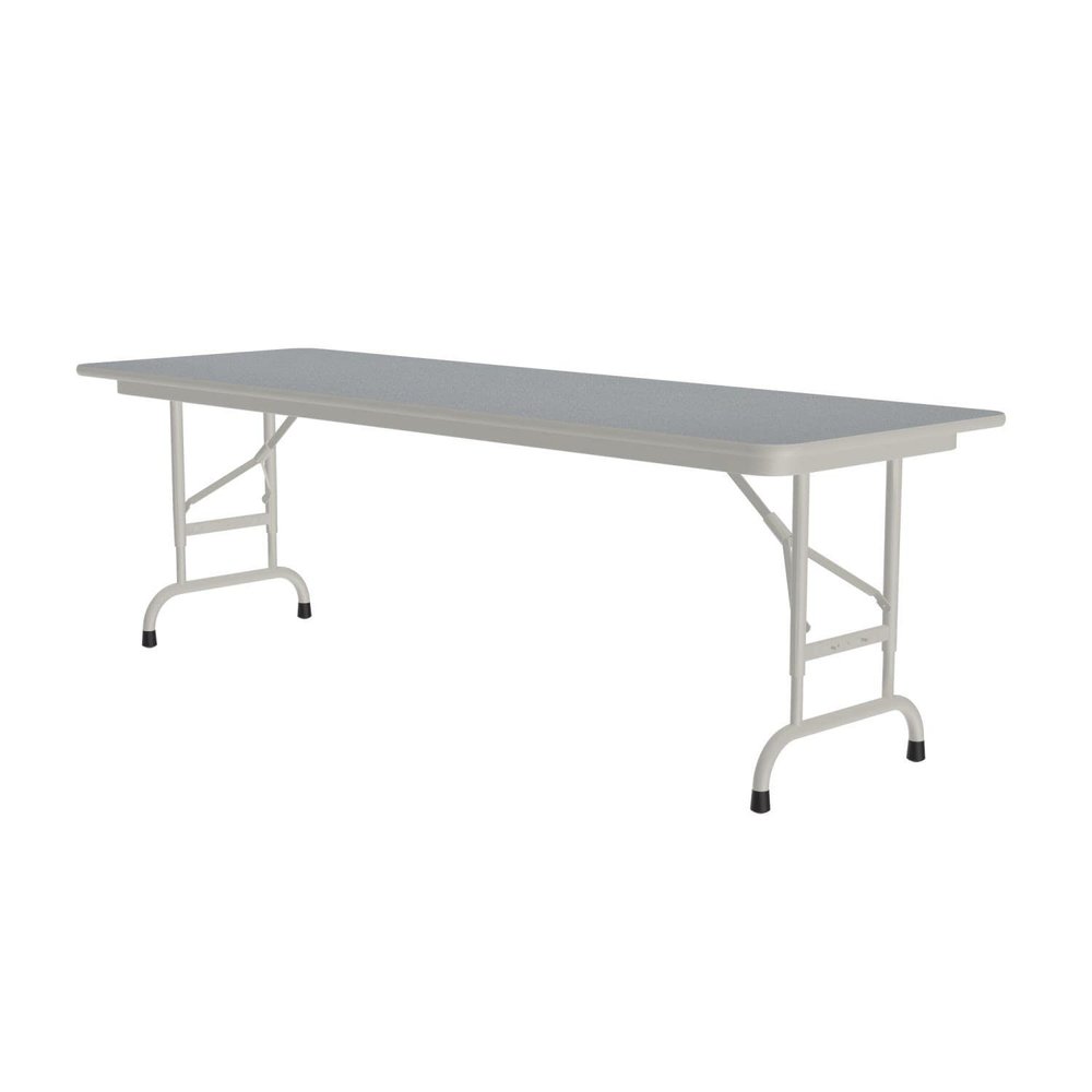 Correll Rectangular Laminate Top Folding Table with Gray Granite CFA2472TF-15