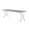 Correll Rectangular Laminate Top Folding Table with Gray Granite CFA2472TF-15 view 1