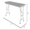 Correll Rectangular Laminate Top Folding Table with Gray Granite CFA2472TF-15 view 2