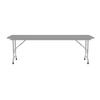 Correll Rectangular Laminate Top Folding Table with Gray Granite CFA2472TF-15 view 3