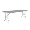 Correll Rectangular Laminate Top Folding Table with Gray Granite CFA2472TF-15 view 4