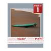 Poster Palooza 16x20 Mat Bevel Cut for 14x16 Photos - Acid Free Mid Grey Precut Matboard - For Pictures, Photos, Framing - 4-ply Thickness view 1