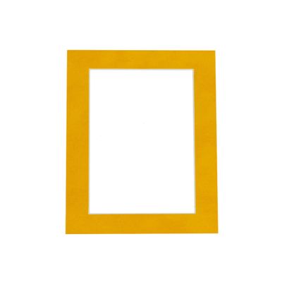 Poster Palooza 24x36 Mat Bevel Cut for 22x30 Photos - Acid Free Bright Yellow Precut Matboard - For Pictures, Photos, Framing - 4-ply Thickness