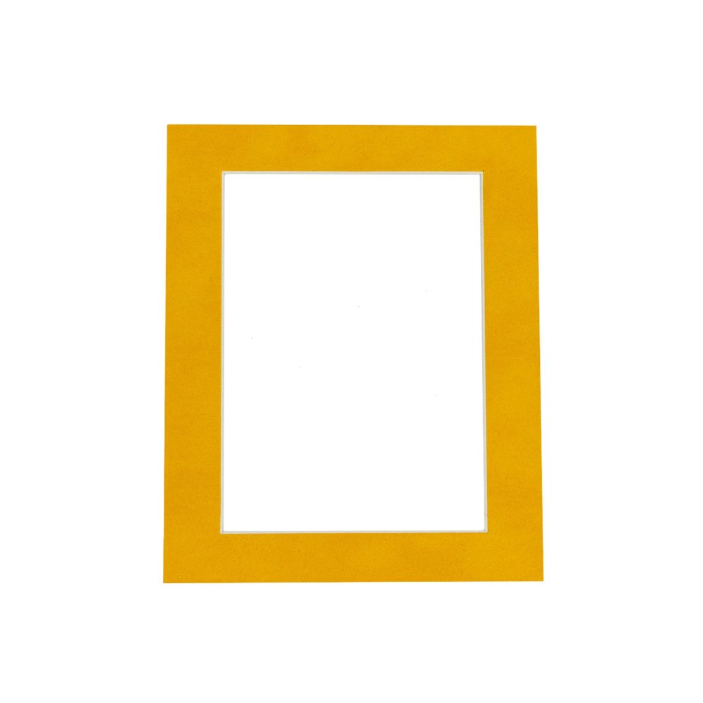 Poster Palooza 24x36 Mat Bevel Cut for 22x30 Photos - Acid Free Bright Yellow Precut Matboard - For Pictures, Photos, Framing - 4-ply Thickness