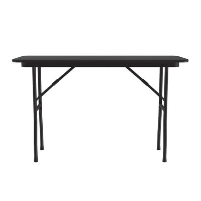 Correll Rectangular Laminate Top Folding Table with Black Granite CF1848TF-07