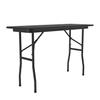 Correll Rectangular Laminate Top Folding Table with Black Granite CF1848TF-07 view 3