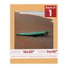 Poster Palooza 16x20 Mat Bevel Cut for 14x16 Photos - Acid Free Topaz Orange Precut Matboard - For Pictures, Photos, Framing - 4-ply Thickness view 1