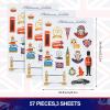 N/A/A /A 76 Queen's Jubilee Decorations Stickers, PVC Stickers Decorations Decals, Union Jack British Patriotic Decoration for 2022 70th Queen Jubilee view 4