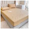MHXY Quilted Fitted Mattress Pad Waterproof Mattress Pad Fitted Cozy and Away with Great Breathability Twin Extra Long Size (Color : Khaki, Size : 150 * 200CM) view 1