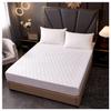 MHXY Quilted Fitted Mattress Pad Waterproof Mattress Pad Fitted Cozy and Away with Great Breathability Twin Extra Long Size (Color : Checkered White, Size : 150 * 200CM) view 1