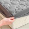 MHXY Quilted Fitted Mattress Pad Waterproof Mattress Pad Fitted Cozy and Away with Great Breathability Twin Extra Long Size (Color : Checkered White, Size : 150 * 200CM) view 3
