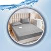 MHXY Quilted Fitted Mattress Pad Waterproof Mattress Pad Fitted Cozy and Away with Great Breathability Twin Extra Long Size (Color : Checkered White, Size : 150 * 200CM) view 4