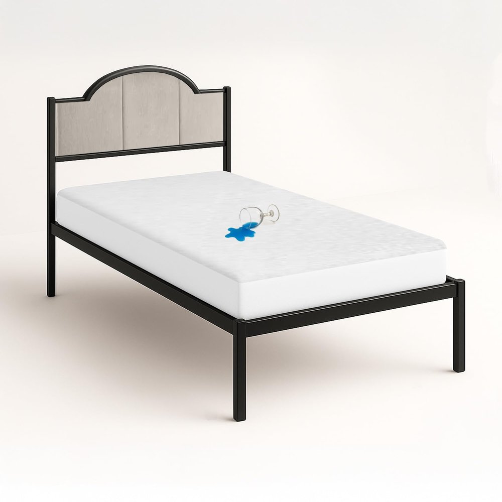 SGI bedding RV Bunk Mattress Protector 24X72 Cot Bed Super Soft Waterproof and Breathable Terry Cotton Mattress Protector for RV Bunks and Truck Sleepers - Perfectly Fitted up to 15" Deep - White