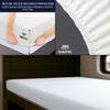SGI bedding RV Bunk Mattress Protector 24X72 Cot Bed Super Soft Waterproof and Breathable Terry Cotton Mattress Protector for RV Bunks and Truck Sleepers - Perfectly Fitted up to 15" Deep - White view 4