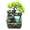 HNHYNSY Tabletop Waterfall Desktop Fountain Indoor Bonsai Water Tabletop Fountain Tabletop Fountain Bedroom Living Room LED Waterfall Table Fountain Tabletop Water Fountain (Color : A) view 1