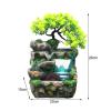 HNHYNSY Tabletop Waterfall Desktop Fountain Indoor Bonsai Water Tabletop Fountain Tabletop Fountain Bedroom Living Room LED Waterfall Table Fountain Tabletop Water Fountain (Color : A) view 2