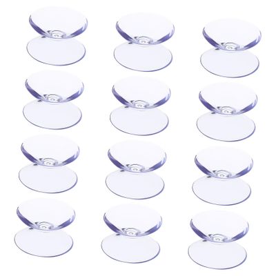 12 Pack Double Sided Suction Cup Spacers for Glass Tabletops