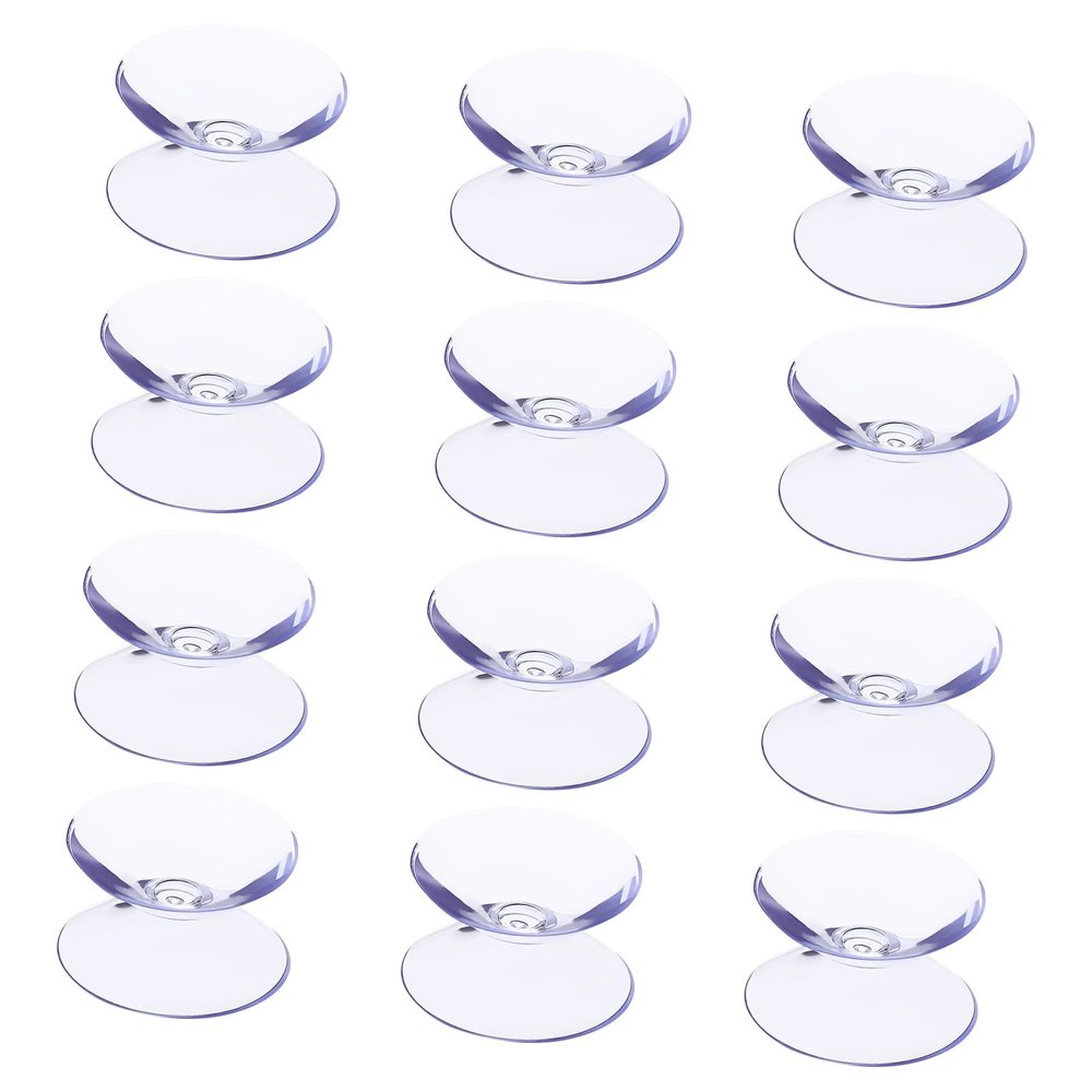 12 Pack Double Sided Suction Cup Spacers for Glass Tabletops
