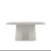 Alessi Mattina BG06 G - Design Porcelain Cake Stand with PMMA Lid and Bamboo Knob, Grey view 2