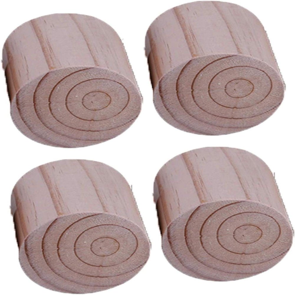 LUOFDCLDDD Furniture Legs4 Piecesniture Legs Wood Homeniture Riser Cylindricalniture Feet Lifter Bed Increaseniture,Elevator Forniture,Wooden Table Desk Bed Elevator/5 * 5Cm