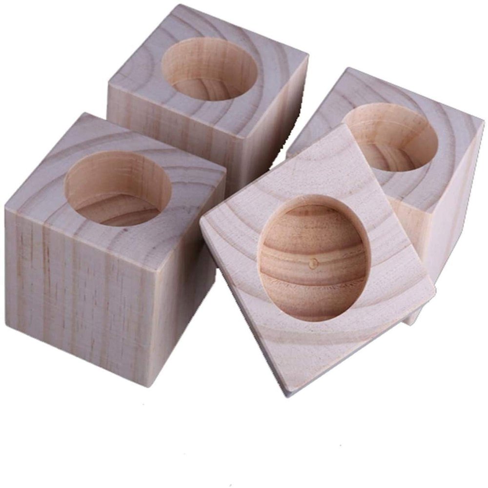 LUOFDCLDDD Furniture Legs4 Piecesniture Legs Wood Homeniture Riserniture Feet Square Round Hole Increaseniture Height,Elevator Forniture,Wooden Table Desk Bed Elevator/5Cm/Inner Diameter 4Cm